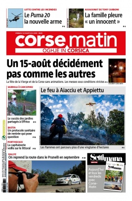 Corse Matin N°26429 du 14 août 2020 à télécharger sur iPad