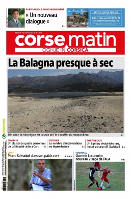 Corse Matin N°26427 du 12 août 2020 à télécharger sur iPad