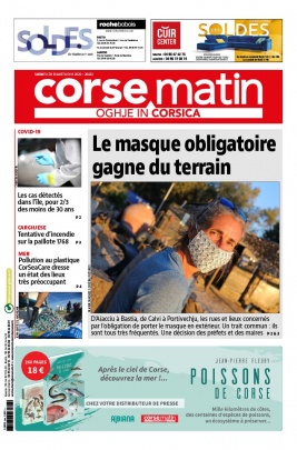 Corse Matin N°26423 du 08 août 2020 à télécharger sur iPad