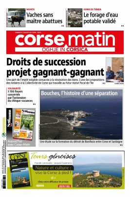 Corse Matin N°26422 du 07 août 2020 à télécharger sur iPad