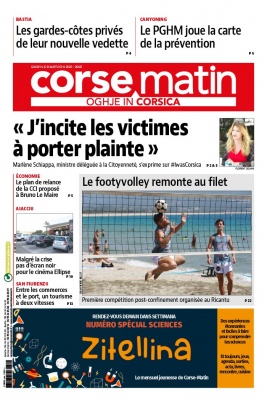 Corse Matin N°26421 du 06 août 2020 à télécharger sur iPad