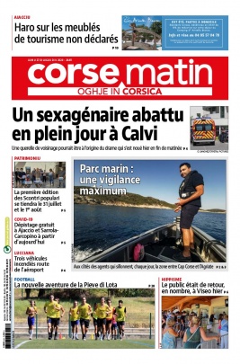 Corse Matin N°26411 du 27 juillet 2020 à télécharger sur iPad