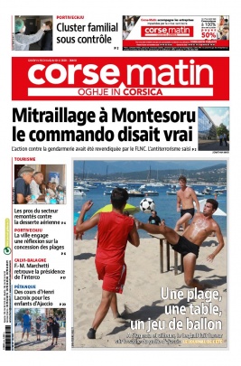 Corse Matin N°26400 du 16 juillet 2020 à télécharger sur iPad