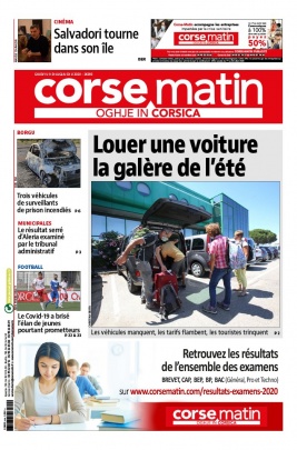 Corse Matin N°26393 du 09 juillet 2020 à télécharger sur iPad