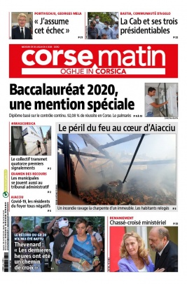 Corse Matin N°26392 du 08 juillet 2020 à télécharger sur iPad