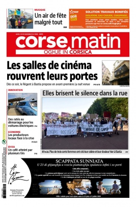 Corse Matin N°26376 du 22 juin 2020 à télécharger sur iPad