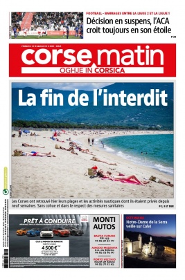 Corse Matin N°26345 du 22 mai 2020 à télécharger sur iPad
