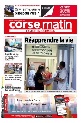 Corse Matin N°26329 du 05 mai 2020 à télécharger sur iPad