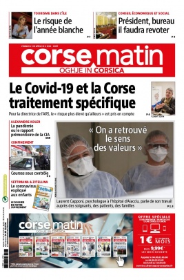 Corse Matin N°26297 du 03 avril 2020 à télécharger sur iPad