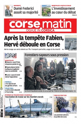 Corse Matin N°26238 du 04 février 2020 à télécharger sur iPad