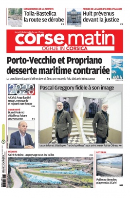 Corse Matin N°26211 du 08 janvier 2020 à télécharger sur iPad