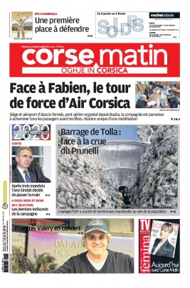 Corse Matin N°26207 du 04 janvier 2020 à télécharger sur iPad