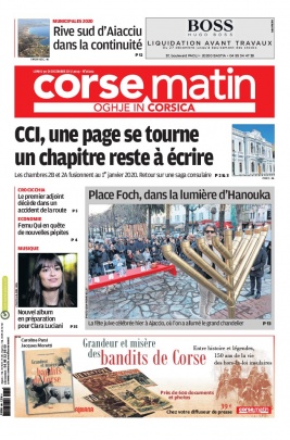 Corse Matin N°26202 du 30 décembre 2019 à télécharger sur iPad