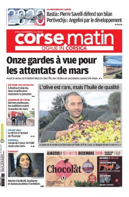 Corse Matin N°26182 du 10 décembre 2019 à télécharger sur iPad