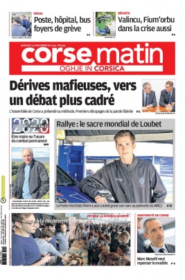 Corse Matin N°26155 du 13 novembre 2019 à télécharger sur iPad