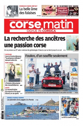 Corse Matin N°26124 du 13 octobre 2019 à télécharger sur iPad