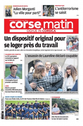 Corse Matin N°26113 du 02 octobre 2019 à télécharger sur iPad