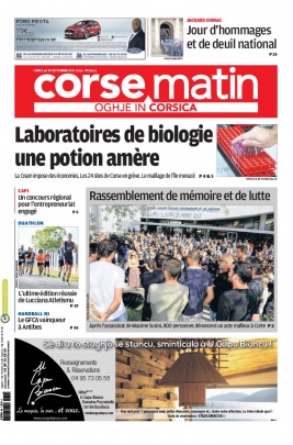 Corse Matin N°26111 du 30 septembre 2019 à télécharger sur iPad
