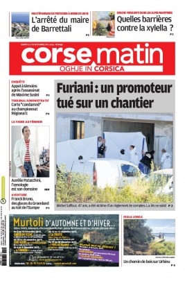 Corse Matin N°26098 du 17 septembre 2019 à télécharger sur iPad