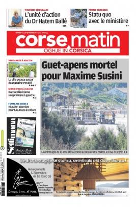 Corse Matin N°26094 du 13 septembre 2019 à télécharger sur iPad