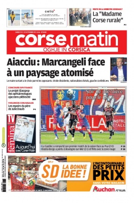 Corse Matin N°26088 du 07 septembre 2019 à télécharger sur iPad