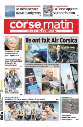 Corse Matin N°26084 du 03 septembre 2019 à télécharger sur iPad