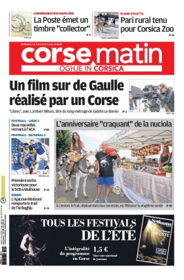 Corse Matin N°26068 du 18 août 2019 à télécharger sur iPad