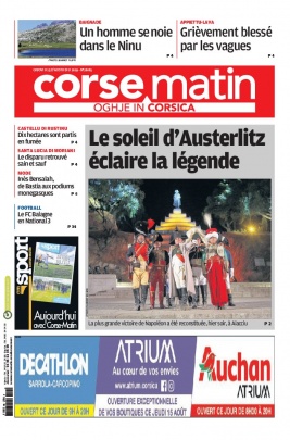 Corse Matin N°26065 du 15 août 2019 à télécharger sur iPad