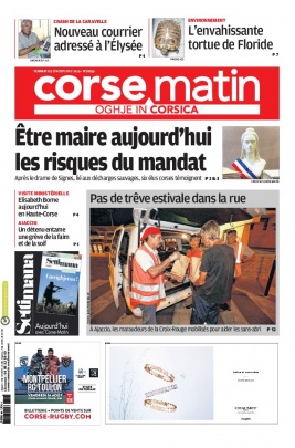 Corse Matin N°26059 du 09 août 2019 à télécharger sur iPad
