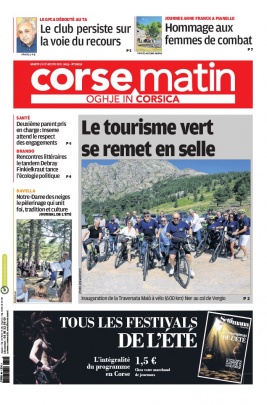 Corse Matin N°26056 du 06 août 2019 à télécharger sur iPad