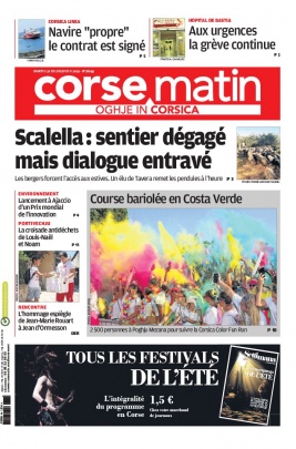 Corse Matin N°26049 du 30 juillet 2019 à télécharger sur iPad