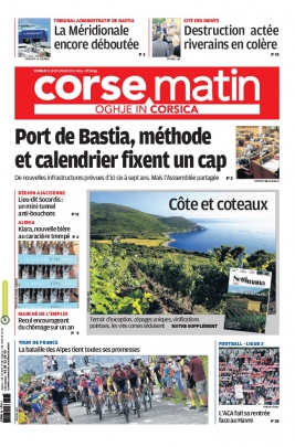Corse Matin N°26045 du 26 juillet 2019 à télécharger sur iPad
