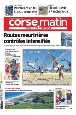 Corse Matin N°26041 du 22 juillet 2019 à télécharger sur iPad