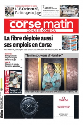 Corse Matin N°26039 du 20 juillet 2019 à télécharger sur iPad
