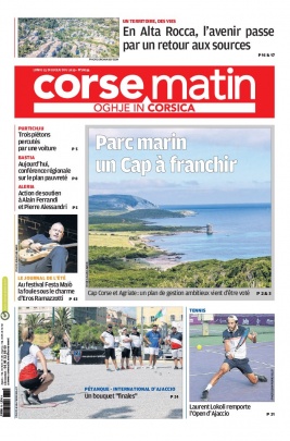 Corse Matin N°26034 du 15 juillet 2019 à télécharger sur iPad