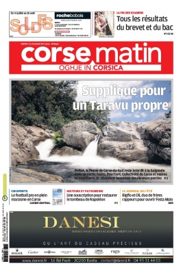 Corse Matin N°26030 du 11 juillet 2019 à télécharger sur iPad