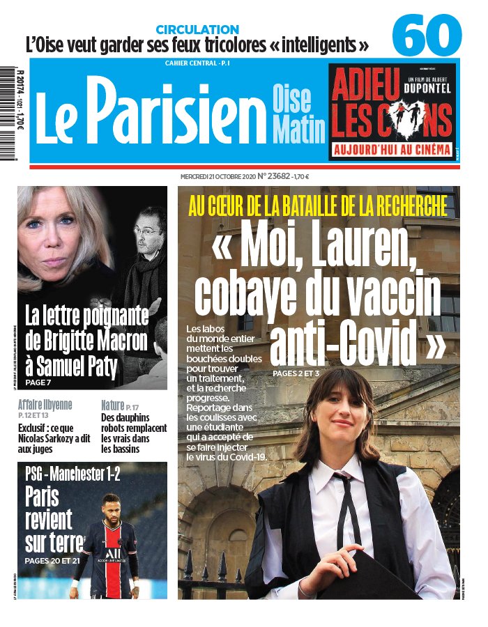 Le Parisien 21 octobre 2020 Le Parisien N°20201021 du 21 octobre 2020 à télécharger sur iPad