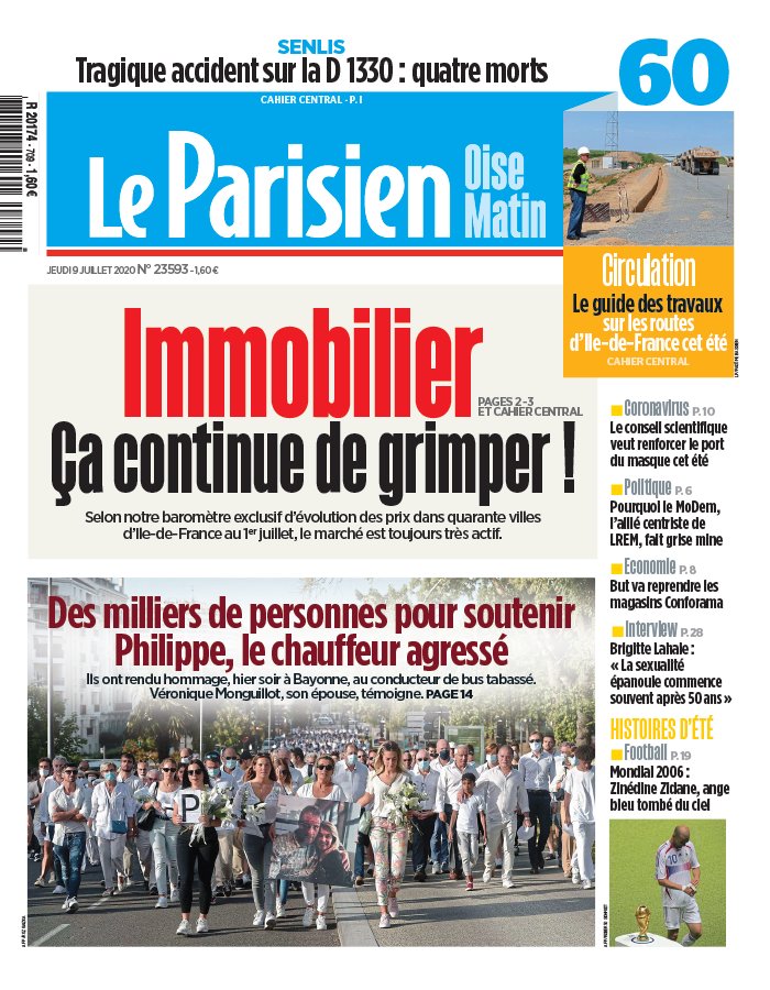 Le Parisien 09 juillet 2020 Le Parisien N°20200709 du 09 juillet 2020 à télécharger sur iPad