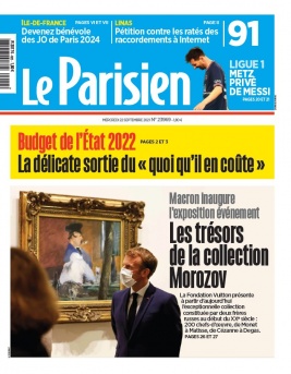 Le Parisien N°20210922 du 22 septembre 2021 à télécharger sur iPad