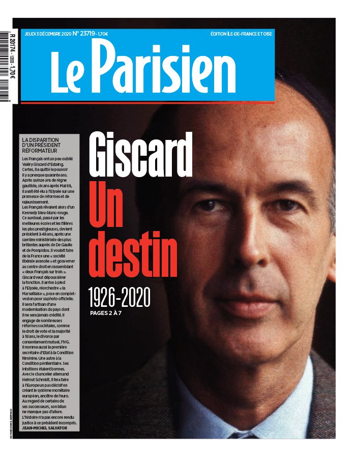 Le Parisien 03 décembre 2020 Le Parisien N°20201203 du 03 décembre 2020 à télécharger sur iPad