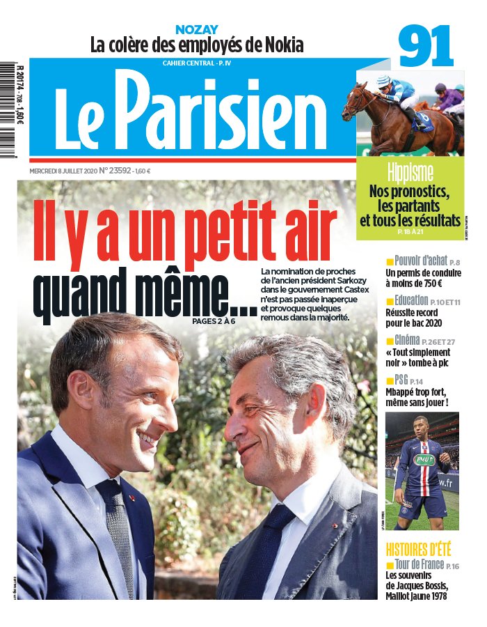 Le Parisien 08 juillet 2020 Le Parisien N°20200708 du 08 juillet 2020 à télécharger sur iPad