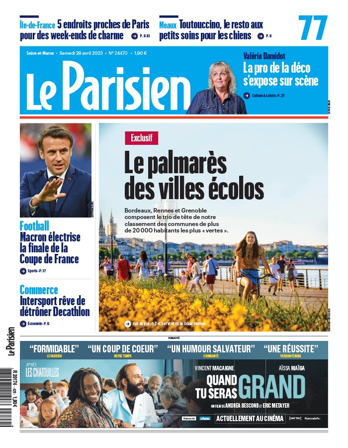 Abonnement Le Parisien Pas Cher Avec Le BOUQUET INFO EPresse.fr