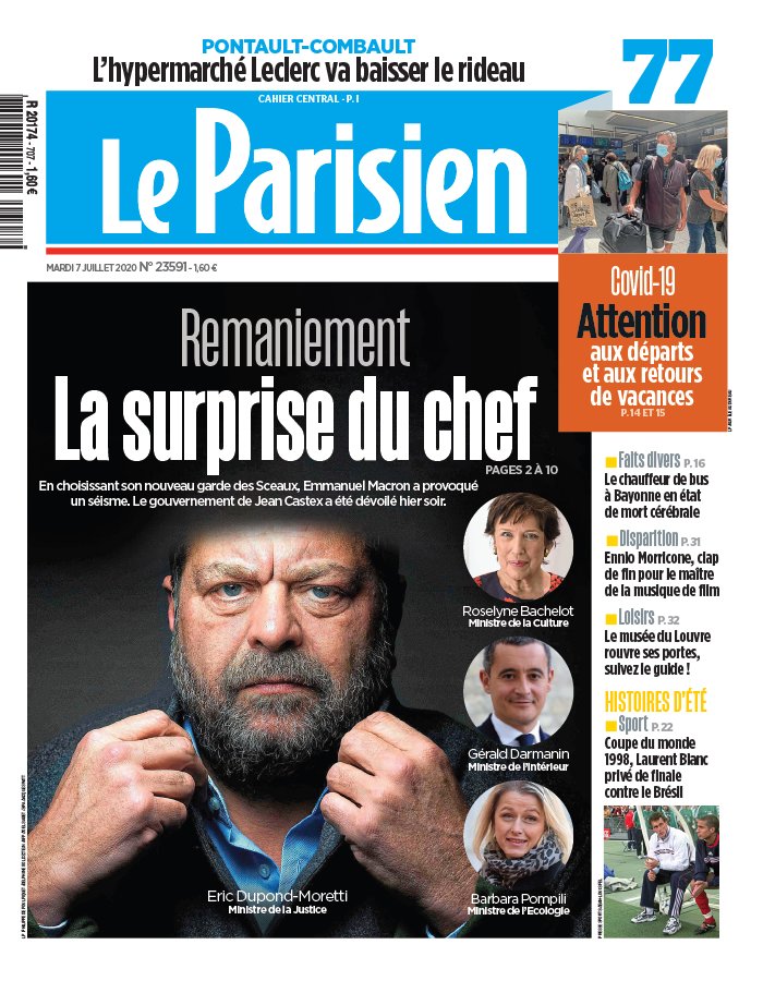 Le Parisien 07 juillet 2020 Le Parisien N°20200707 du 07 juillet 2020 à télécharger sur iPad