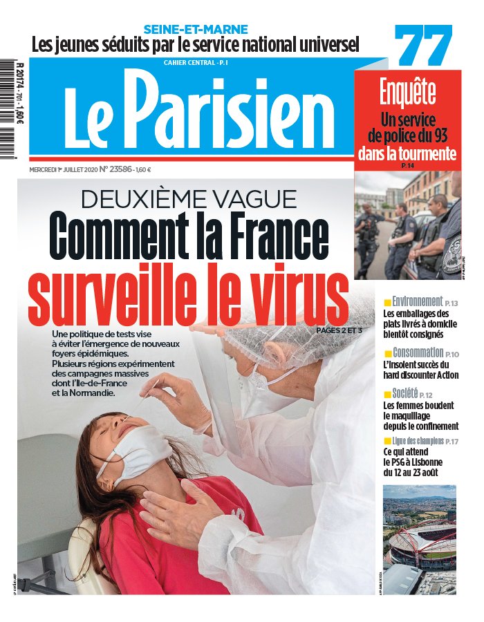 Le Parisien 01 juillet 2020 Le Parisien N°20200701 du 01 juillet 2020 à télécharger sur iPad