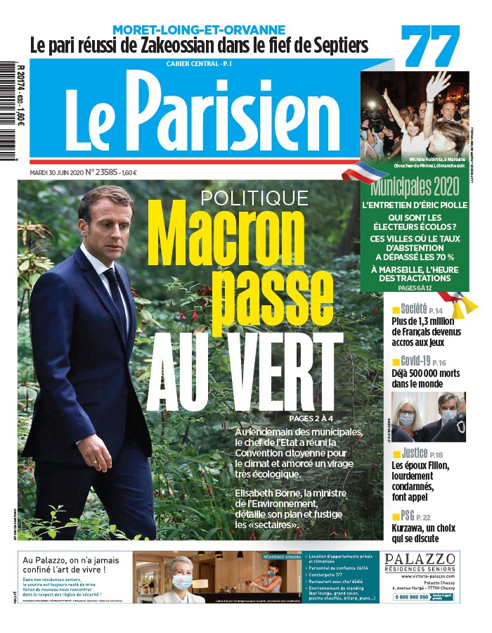 Le Parisien 30 juin 2020 Le Parisien N°20200630 du 30 juin 2020 à télécharger sur iPad