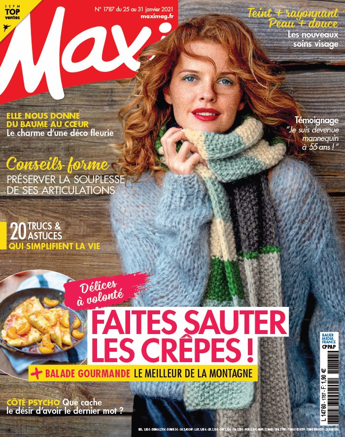 Maxi 25 janvier 2021 Abonnement à Maxi Pas Cher avec le BOUQUET ePresse.fr