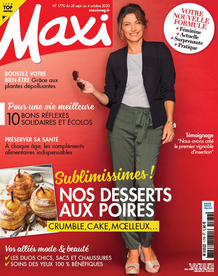 Maxi 28 septembre 2020 Abonnement à Maxi Pas Cher avec le BOUQUET ePresse.fr