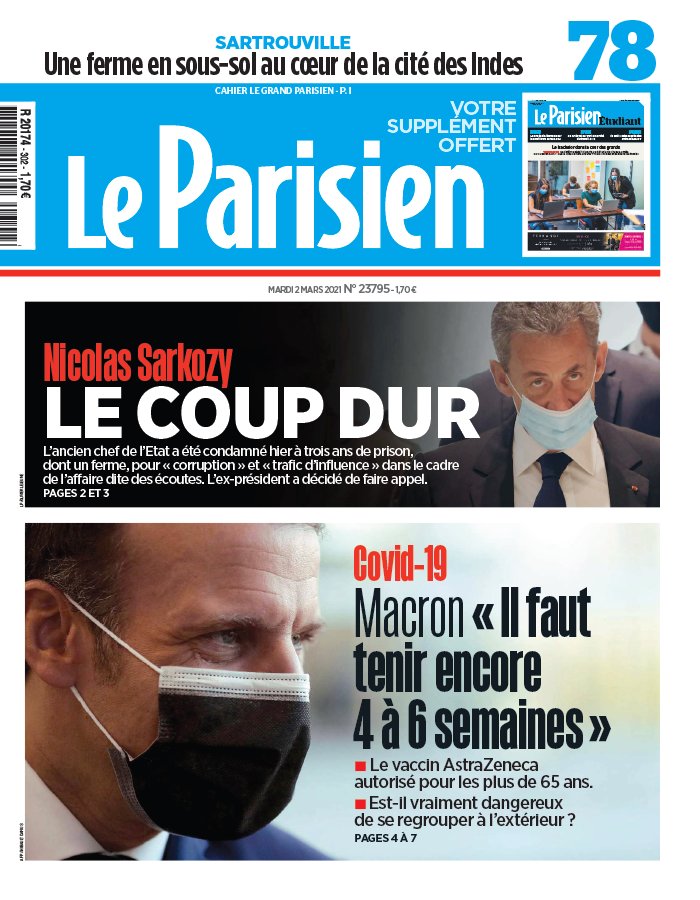 Le Parisien N°20210302 du 02 mars 2021 à télécharger sur iPad