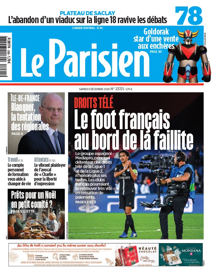 Le Parisien 05 décembre 2020 Le Parisien N°20201205 du 05 décembre 2020 à télécharger sur iPad