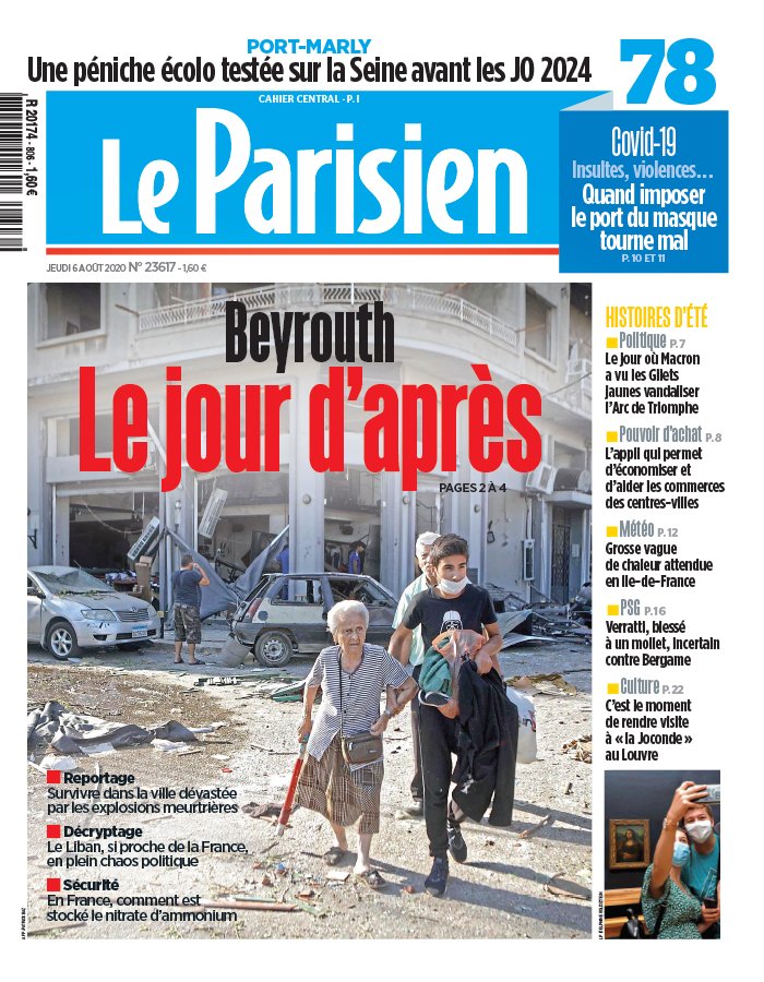 Le Parisien 06 août 2020 Le Parisien N°20200806 du 06 août 2020 à télécharger sur iPad
